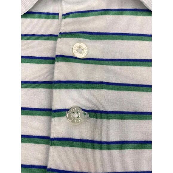Polo Golf Ralph Lauren 2XL White Striped Pro Fit Pima Cotton‎ Performance Mens - Picture 4 of 7